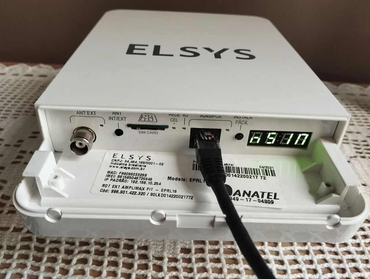 Roteador/Modem, Amplimax 4G EPRL18, Elsys - Foto 3