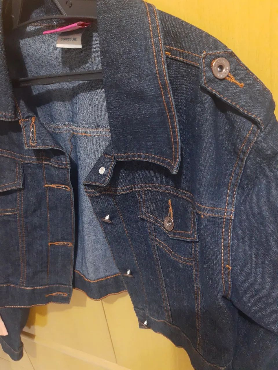 Jaqueta jeans croped  - Foto 2