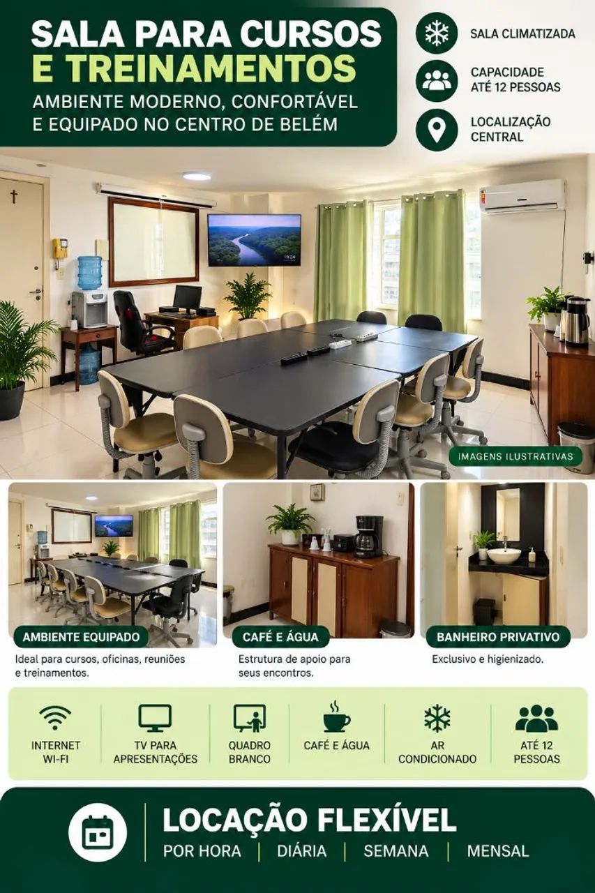 Sala para Cursos e Treinamentos - Centro de Belém