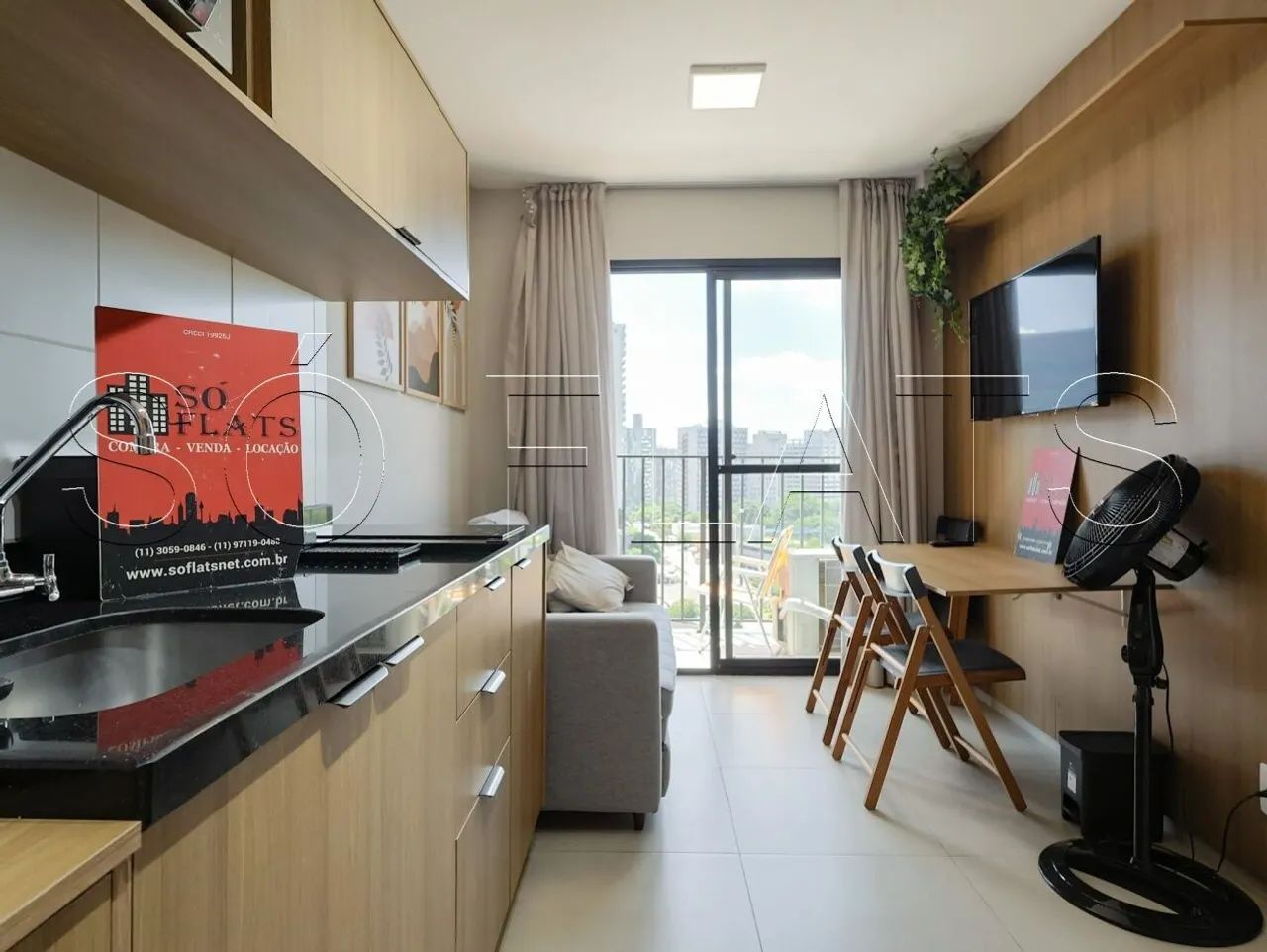 Studio Vibe Pinheiros, flat disponível para locação com 27m² e 1 dormitório.