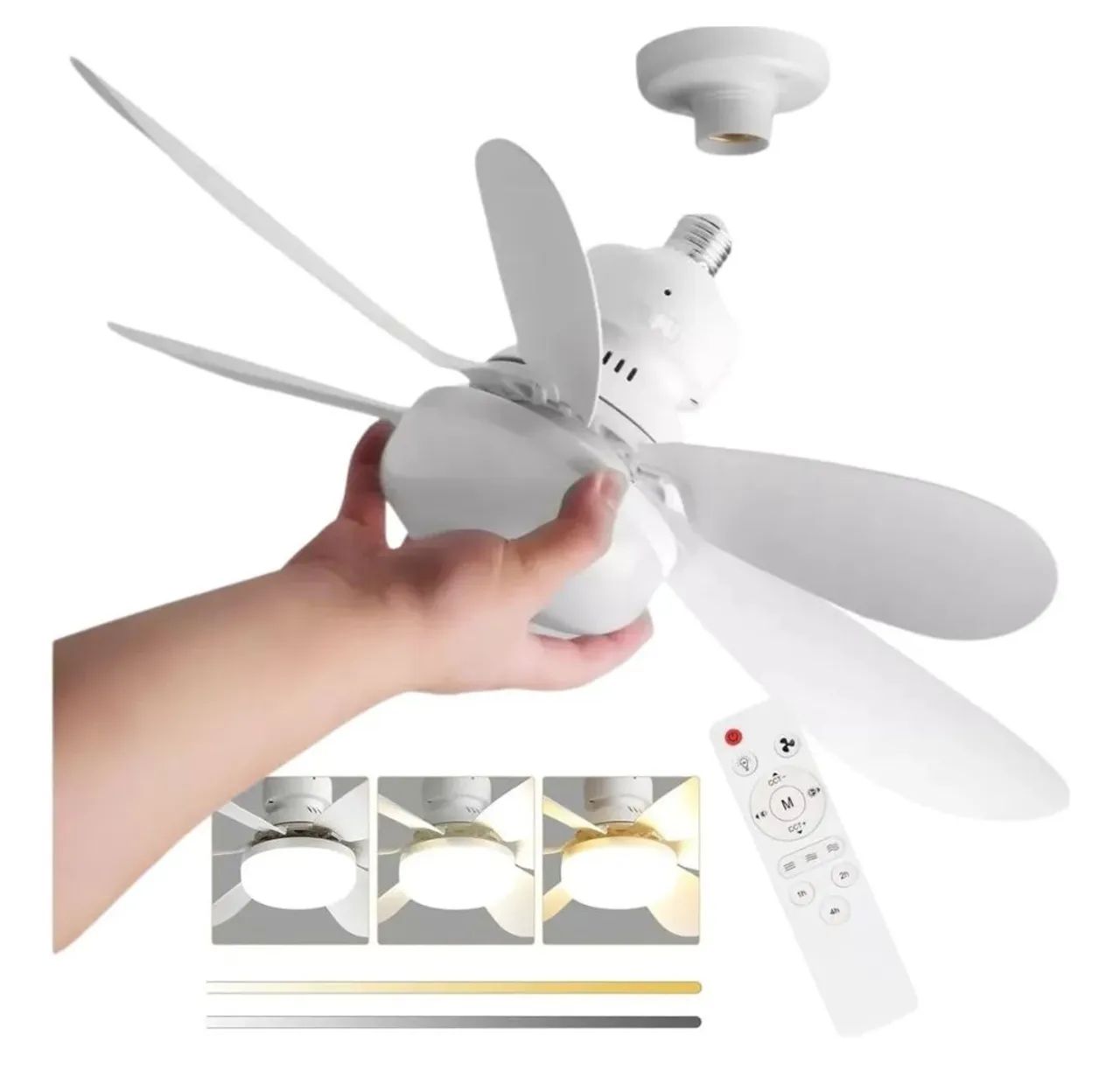 Luminária com ventilador  - Foto 5
