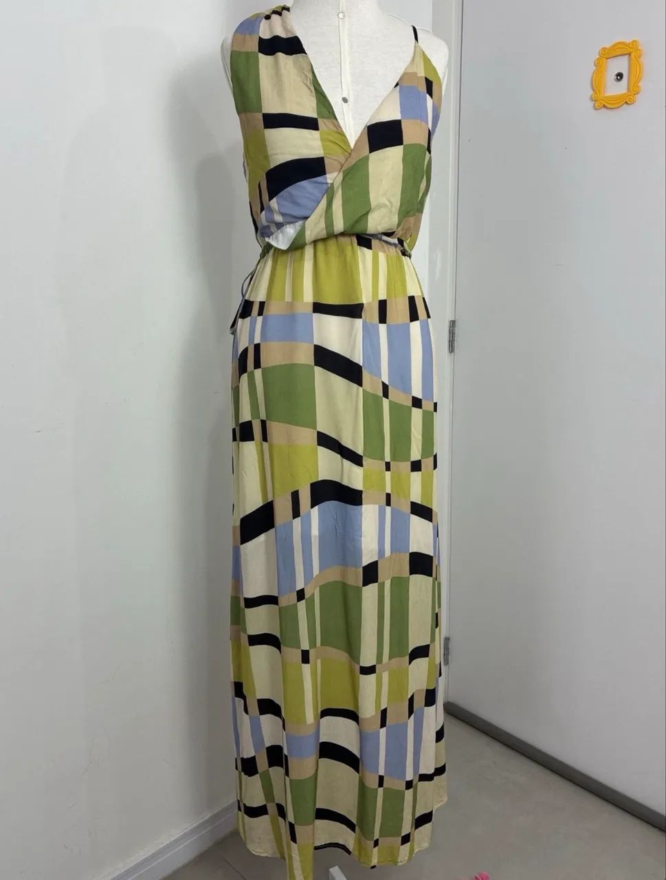 vestido cantão estampado viscose g - Foto 2