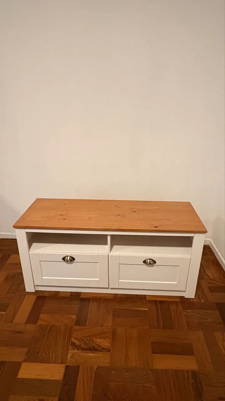 Rack TV Bancada Madeira Maciça -  Pouco uso