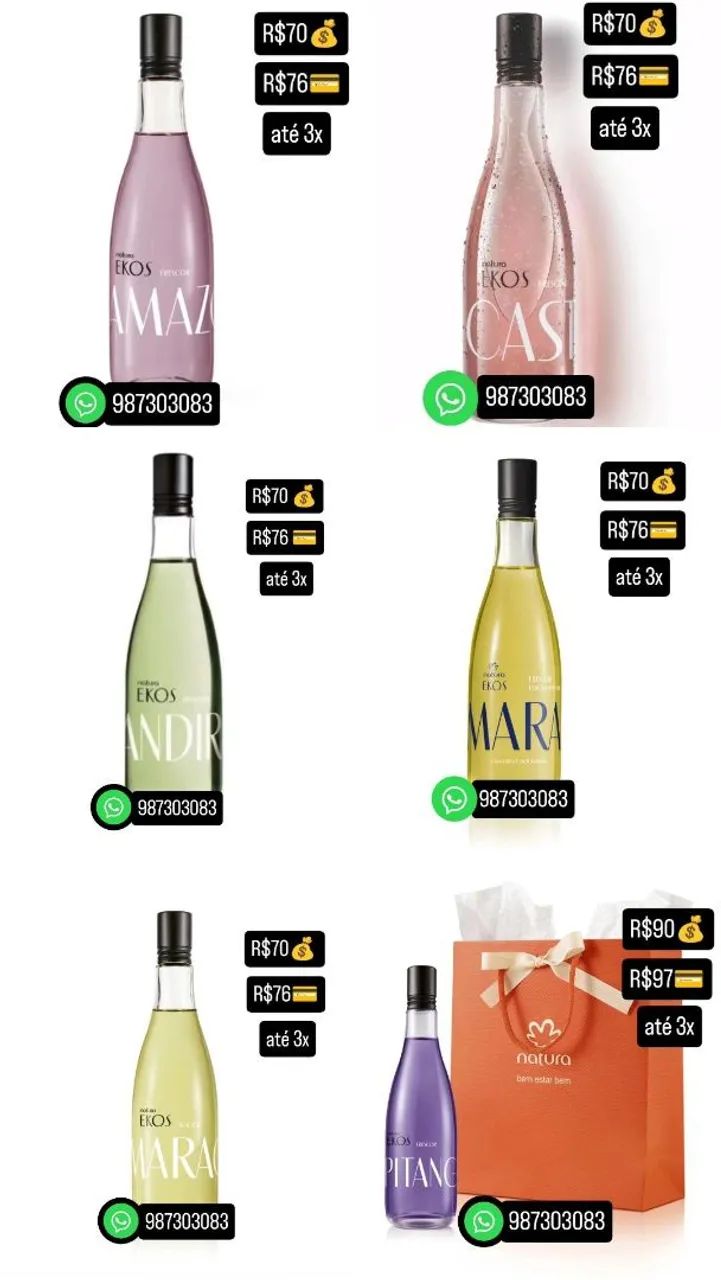 Perfume Ekos Natura - Várias Fragrâncias  - Foto 2