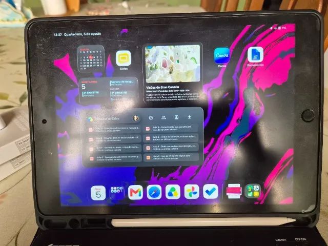 ? iPad 9ª Geração 64 GB + Teclado + Caneta + Acessórios<br> - Foto 3