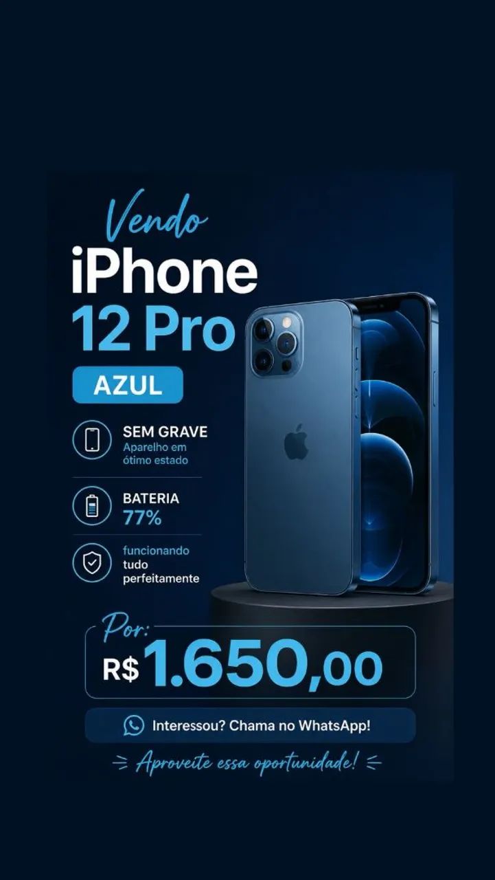 Vendo iPhone 12 Pro Max Azul