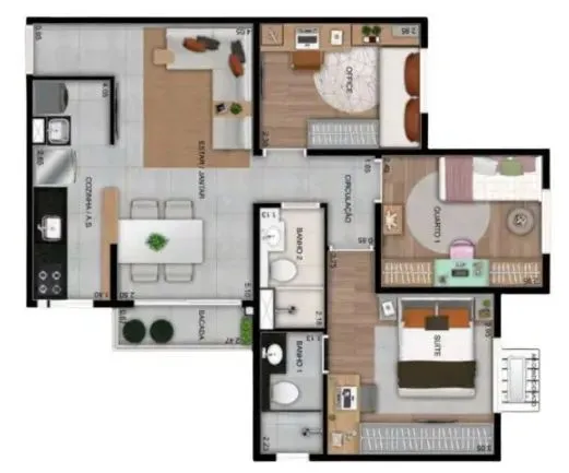 PLANTA 42m²
