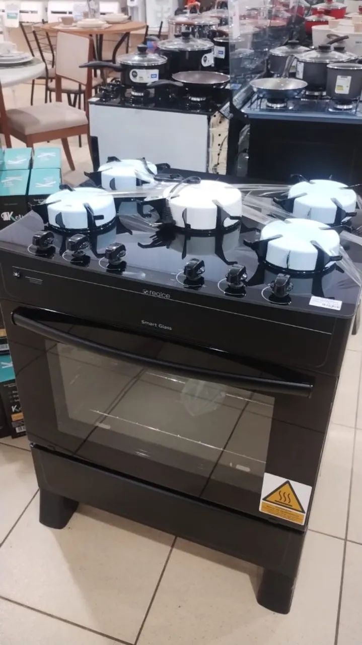 fogão mesa de vidro 
