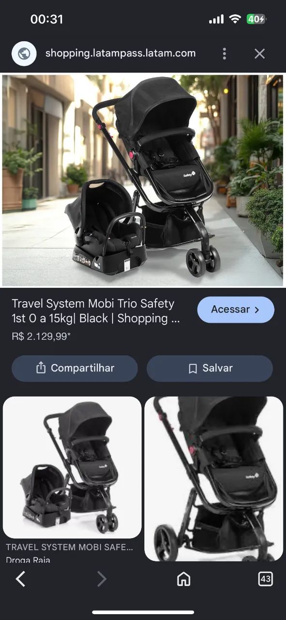 Carinho de bebê 