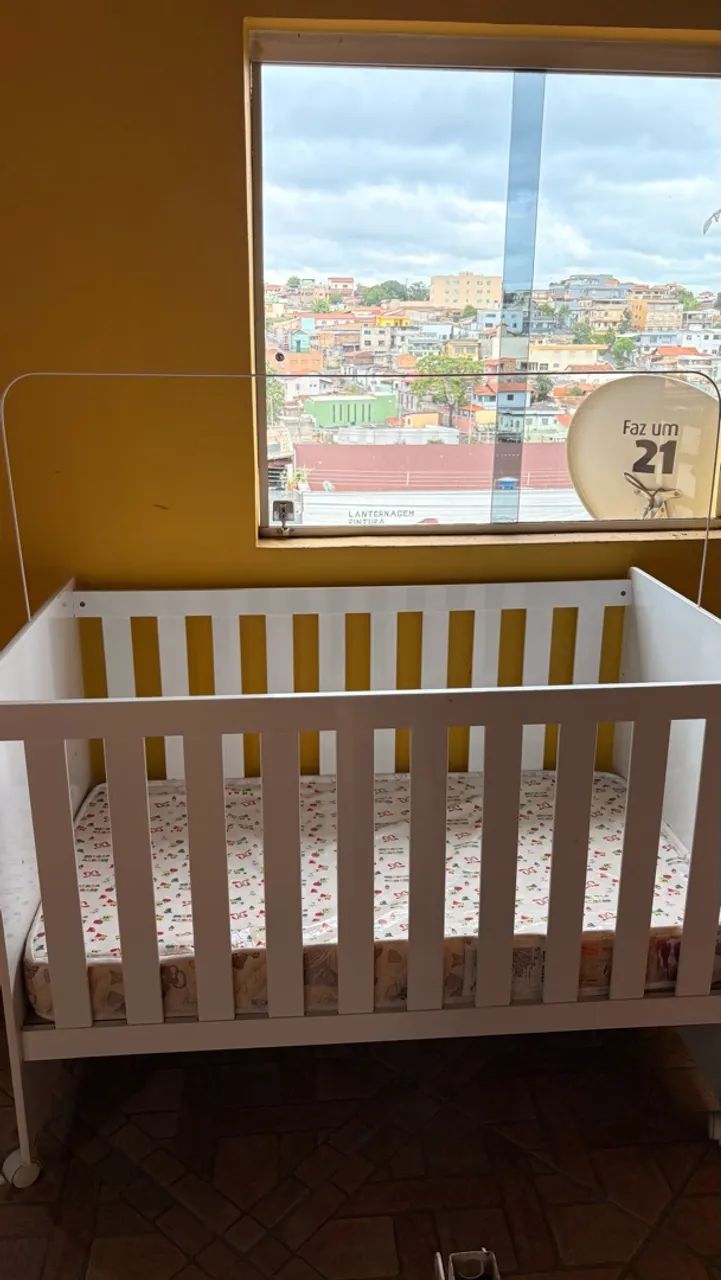 Berço 3 em 1 + colchão  - Foto 2