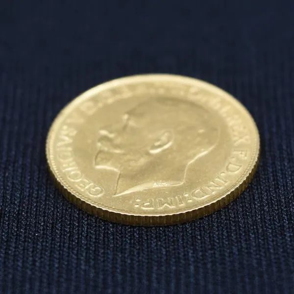 Moeda de 1 Libra Esterlina em  ouro 22k
