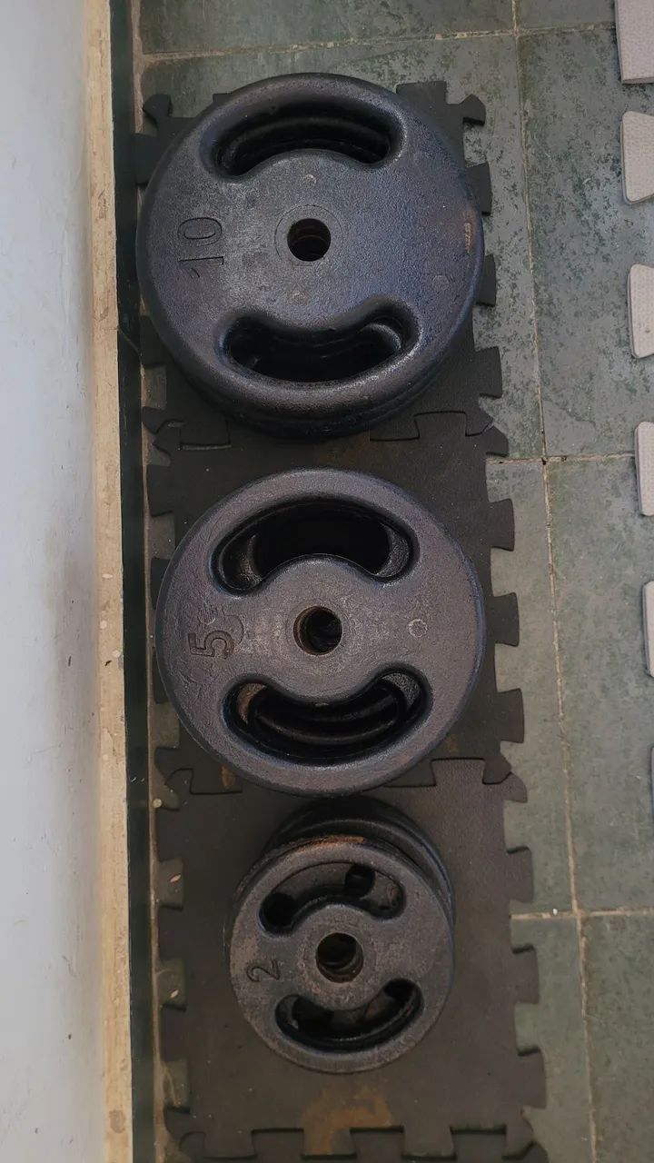 Anilhas vazadas para barras/halteres  - Foto 2