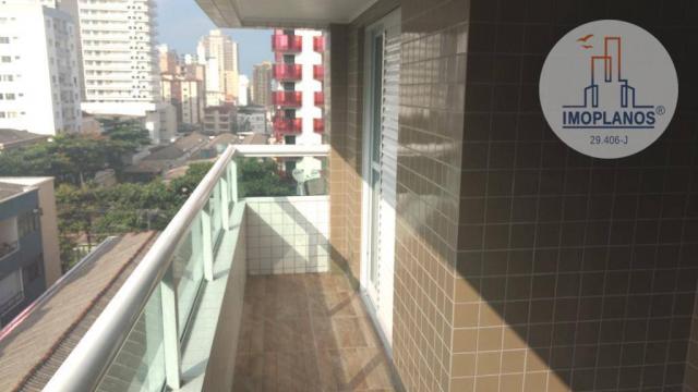 Apartamento com 2 dormitórios à venda, 72 m² por r$ 322.000 - canto do forte - praia grand - Foto 3