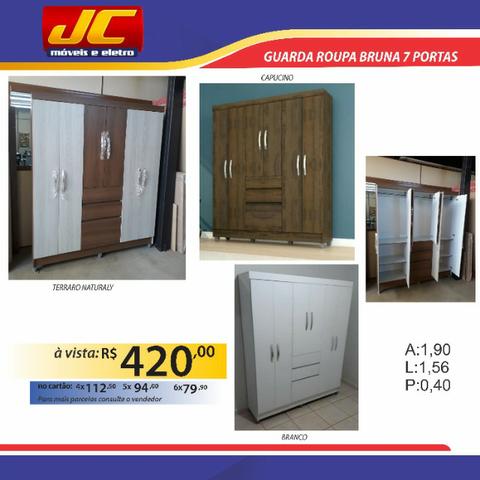 Guarda roupa casal bruna . montagem gratis