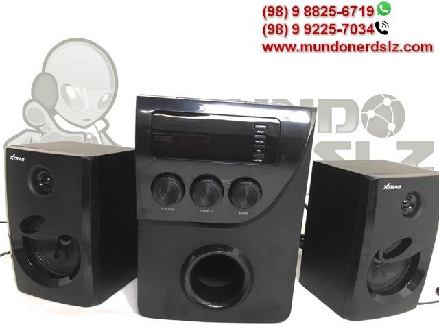 Micro System Caixa Som Portátil 1000w Bluetooth 2.1 Mp3 Fm em São Luís MA - Foto 2