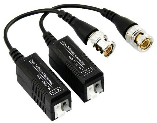 Vídeo Balun Hd Passivo Ahd Hdcvi Hdtvi Bnc Macho Cftv 1 Par Ydtech-SKU:81791