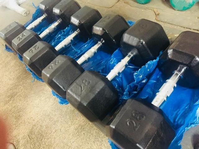 Dumbell Hexagonal Pintado