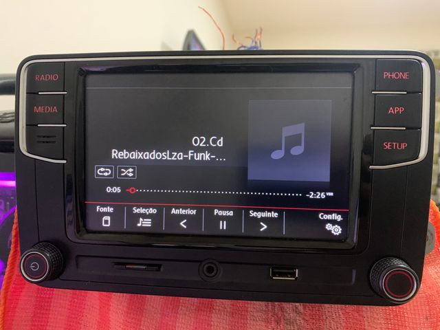 Rádio central multimídia Volkswagen original - Foto 2
