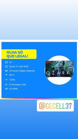 Smart TV 4K LED 55? SEMP TCL P65US Wi-Fi HDR - 3 HDMI 2 USB