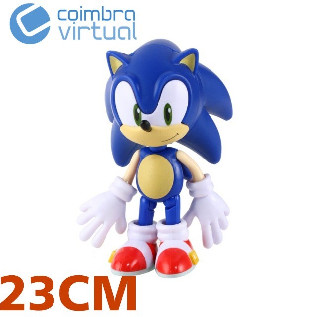 Boneco Grande 23cm Sonic Prime Brinquedo Lançamento Serie