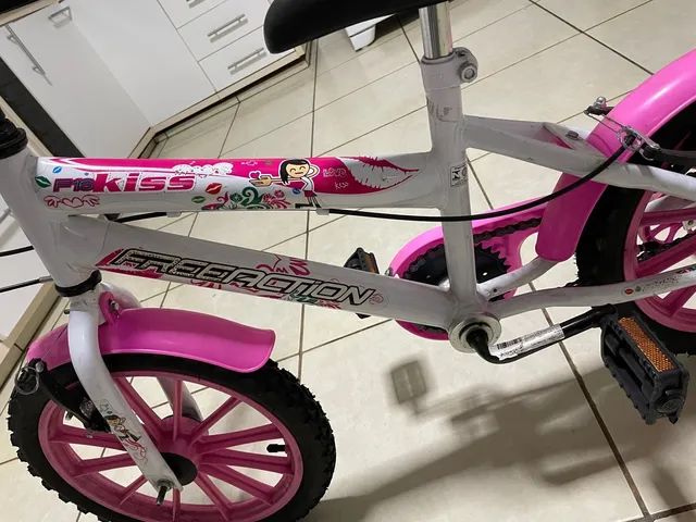 Bicicleta Infantil Free Action Aro 16 Kiss - Rosa