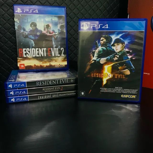 Jogos da saga resident Evil para ps4 Resident evil 2 Resident evil 5 etc -  Hobbies e coleções - Samambaia Sul (Samambaia), Brasília 1257108413