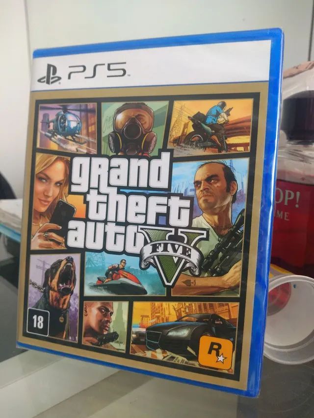 Jogo GTA V - Grand Theft Auto V Xbox Series X Mídia Física Original  (Lacrado)