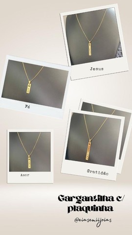 Gargantilha c/ Plaquinhas  - Foto 2