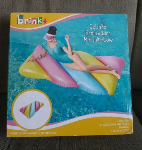 Colchonete inflável Marshmallow novo<br>