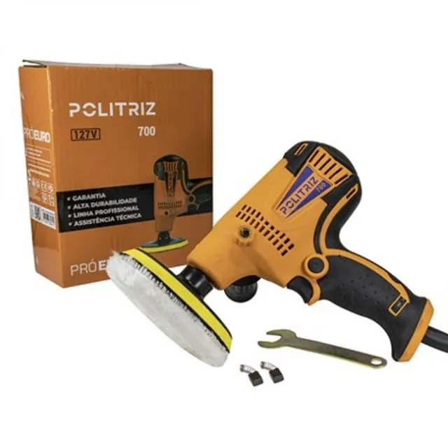 Politriz e Lixadeira Profissional 4500 Rpm 700w Pró Euro