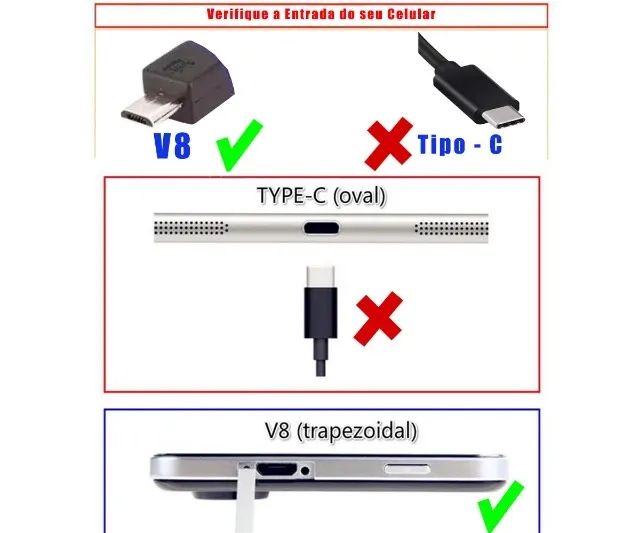 Cabo Adaptador Para Controle No Celular Otg Micro Usb V8 - Foto 4