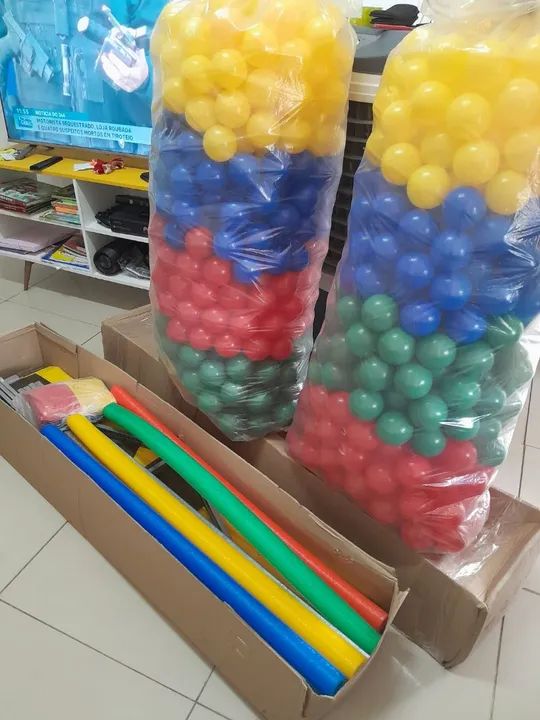 Casinha de bolinhas 1,50x1,50 metros com 1.000 bolinhas coloridas  - Foto 5