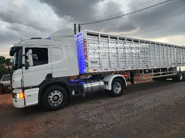 SCANIA BOIADEIRO P340 2011 E CARRETA 2023 100% ALUMINIO