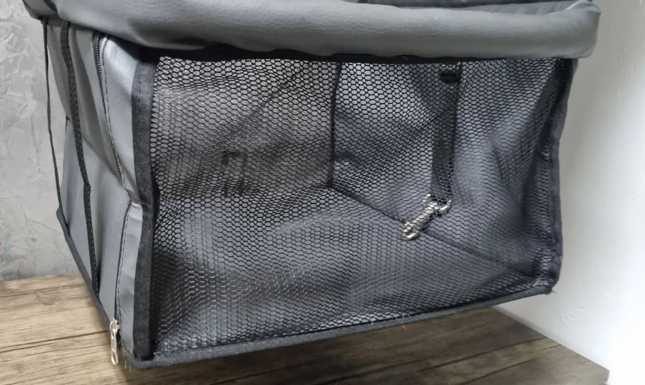 Cadeirinha Assento Pet Para Carro Transporte BolsaTransporte Cão Gato Coelho - Foto 2