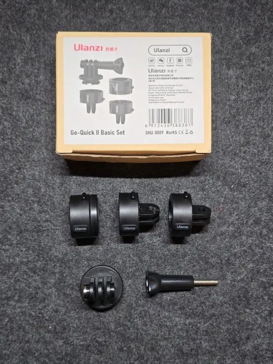 Adaptador magnético quick release Ulanzi GoPro rápido acessório conjunto 3 em 1