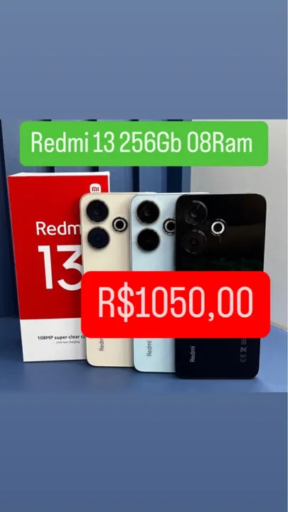Redmi 13 256Gigas 08Gigas Ram Lacrado Entregamos Garantia