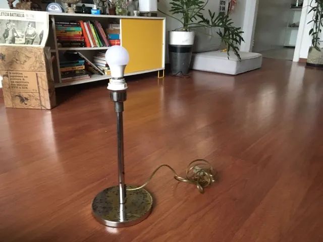 Base para abajur em aço inoxidável