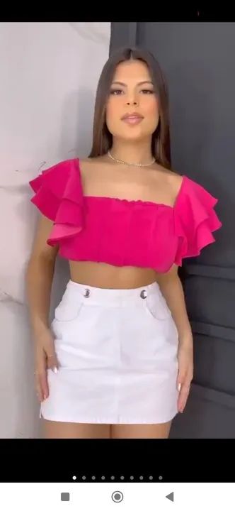Croped lindo veste até GG