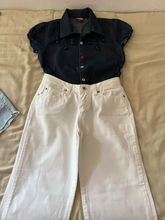 Lotinho de roupas 10 anos com 11 peças - Foto 2