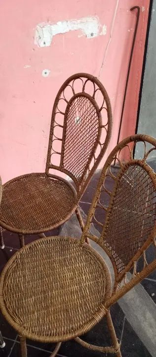 Conjunto de Mesa e Cadeiras em Vime65581378587906123