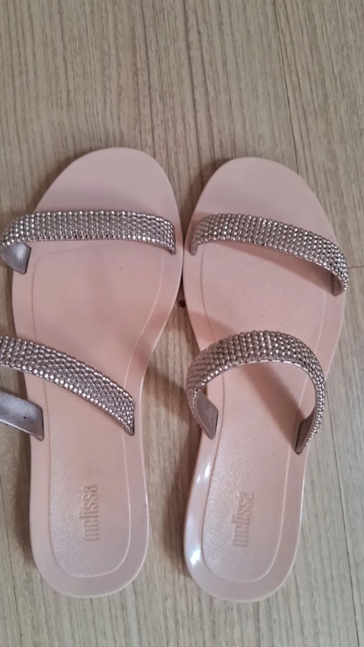Sandálias Melissa Glitter Rosa