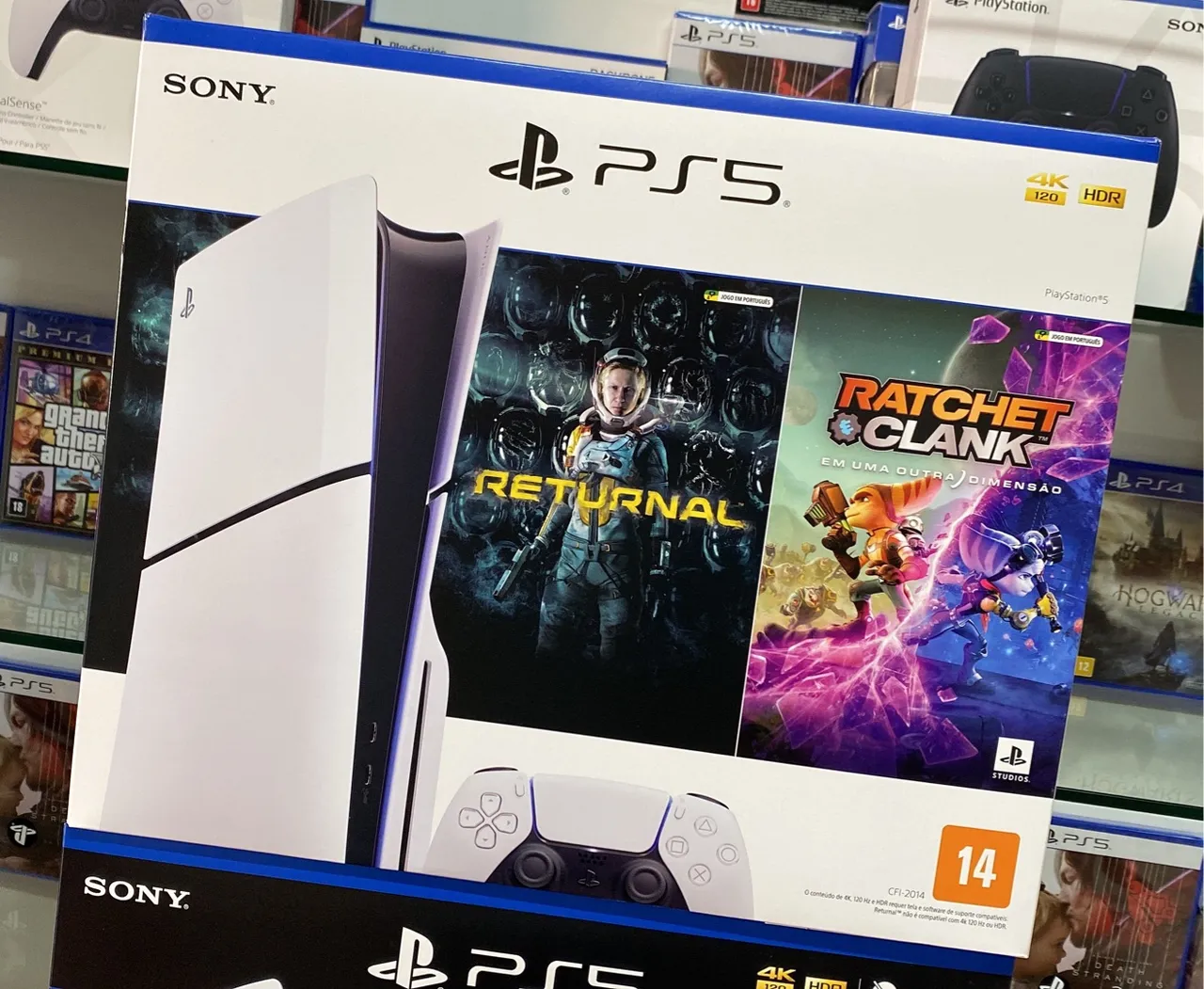 PS5 Slim 1TB Versão Disco Novo Lacrado