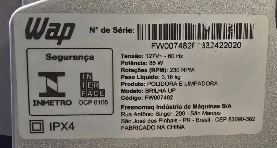 Polidora e Limpadora de Piso WAP  - Foto 4