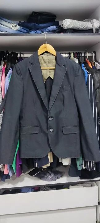 Blazer Zara Masculino Cor Grafite 