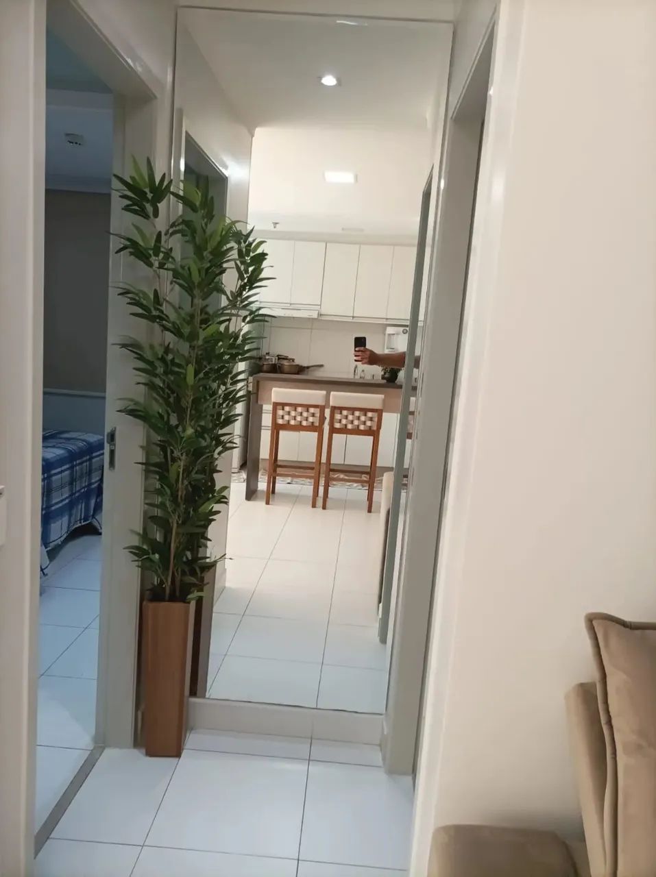 Alugo Apartamento 2 Quartos 56m2 1 Vaga Mobiliado e Decorado Jardim Goiás - Goiânia - GO - Foto 3