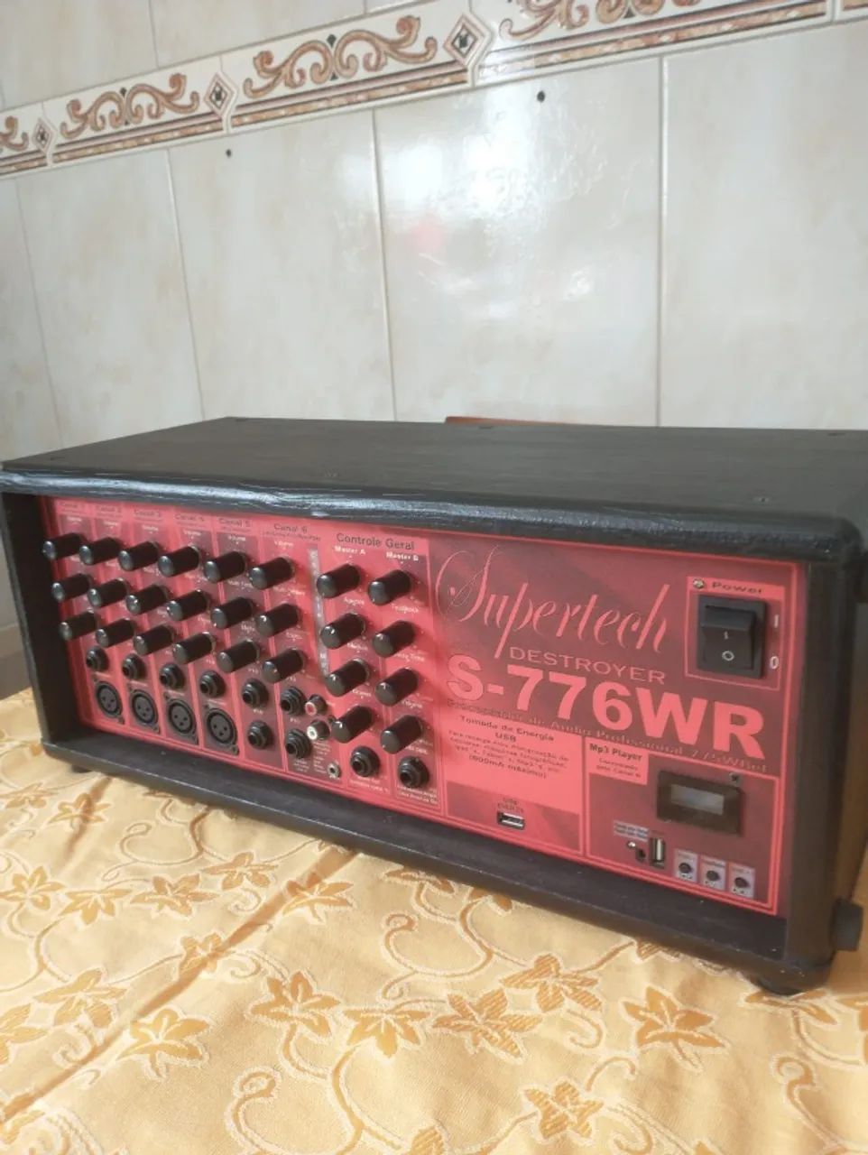 Processador de Audio Supertech S-776 WR - Som Profissional. + Caixas. - Foto 2