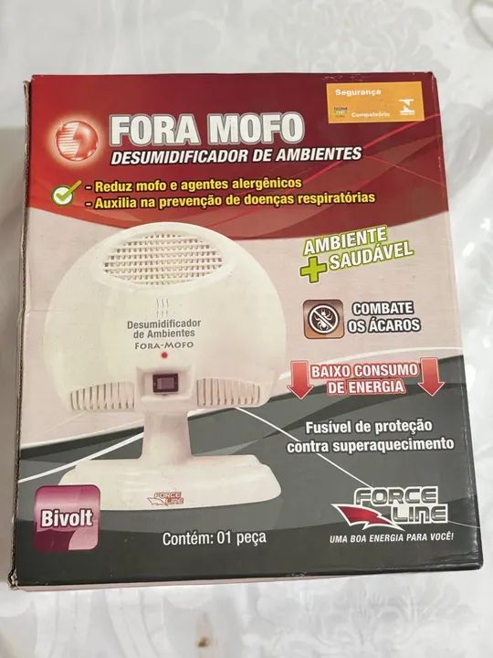 Desumidificador de Ambientes Fora Mofo Bivolt - Novo