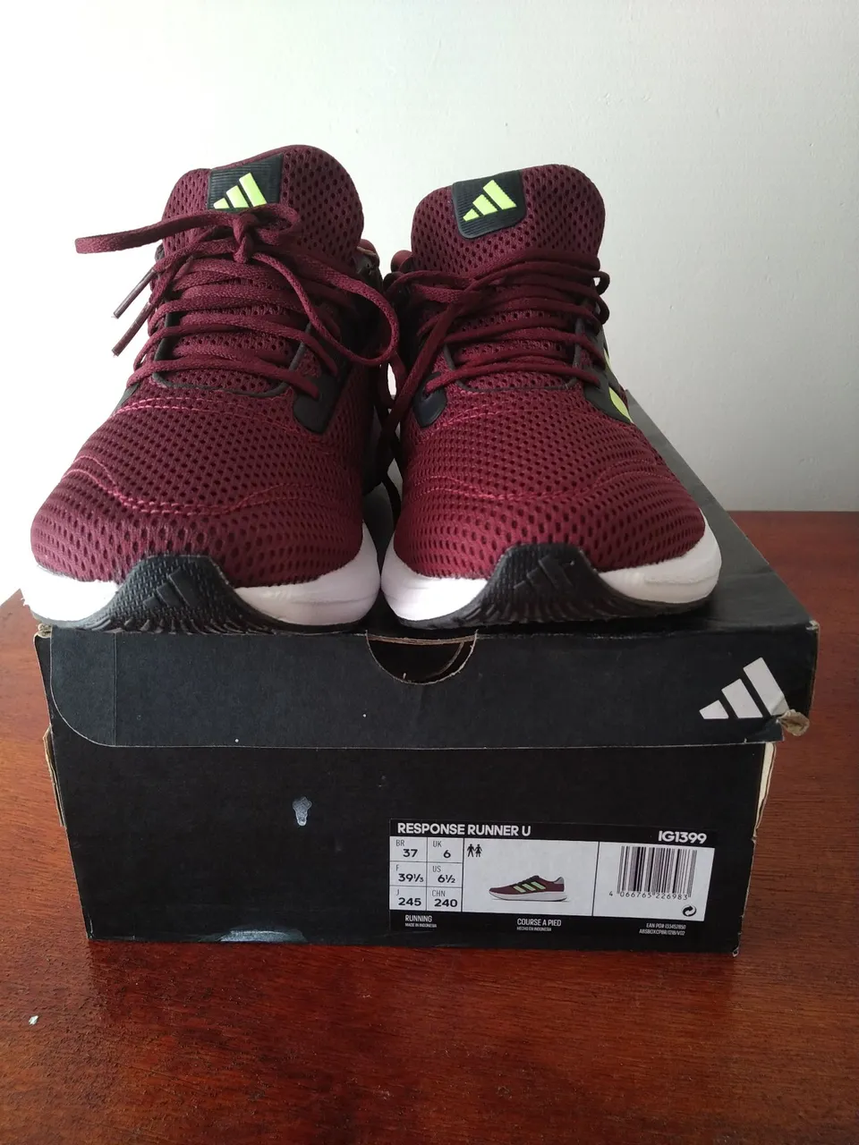 Tênis Adidas Response Runner U - Leia Discrição - Novo, Original N 37