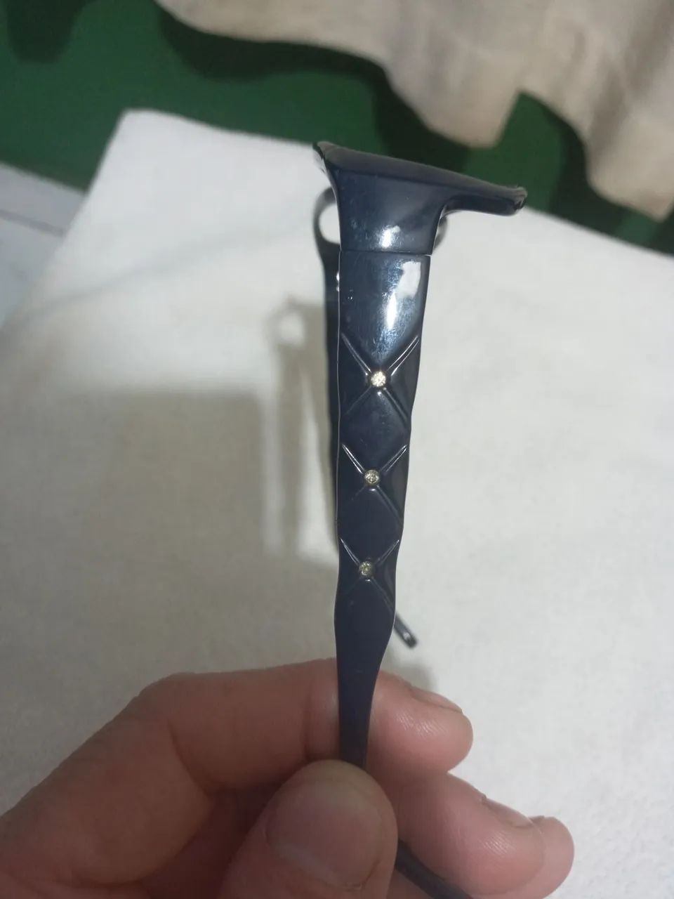  Armação Óculos de Grau Feminino azul marinho  - Foto 3