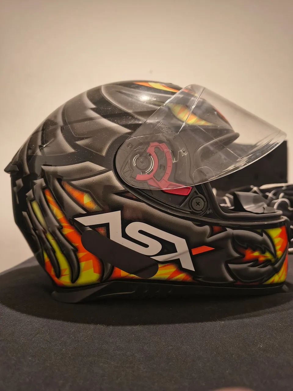 Capacete Moto ASX Foguinho - Design Exclusivo